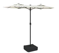vidaXL Parasol double blanc sable 316x240 cm