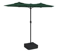 vidaXL Parasol double vert 316x145 cm