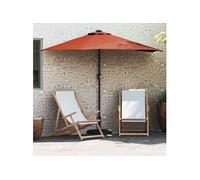 Parasol de jardin vidaXL, couleur terre cuite, 294 x 150 x 224 cm