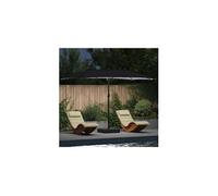 vidaXL Parasol de jardin anthracite 385 x 209 x 244 cm Polyester