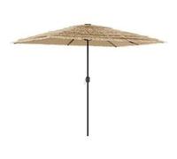 vidaXL Parasol rectangulaire avec mât en acier 300x200x250 cm toile polyester marron