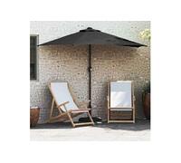 vidaxl - Parasol droit rectangulaire - Aluminium - Polyester - 294 x 150 cm - Noir