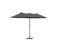 vidaXL Parasol de jardin anthracite 370 x 197 x 239 cm