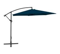 vidaXL Parasol en porte-à-faux - Bleu