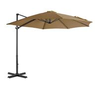 vidaXL Parasol en porte-à-faux - Taupe