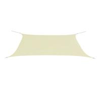 vidaXL Voile d'ombrage Oxford rectangulaire 4x6 m crème