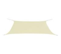 vidaXL Parasol en tissu Oxford rectangulaire crème 4x6 m Beige G