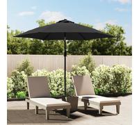 vidaXL Parasol extérieur avec LED - Anthracite