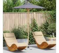Vidaxl Parasol extérieur - Gris foncé