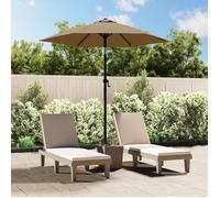 vidaXL Parasol Taupe 200 x 224 cm Aluminium
