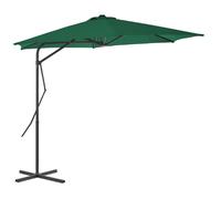 vidaXL Parasol avec mât en acier 300 cm vert