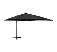 vidaXL Parasol LED Noir 300x300 cm