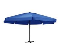 vidaXL Parasol d'extérieur avec mât en aluminium 600 cm bleu azur