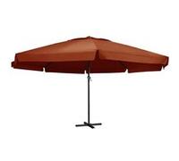 vidaXL Parasol Mât en aluminium 600 cm Terracota