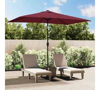vidaXL Parasol Métal Rouge Bordeaux 300x200 cm