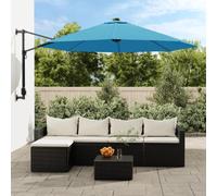 vidaXL Parasol mural Bleu mer 290 cm