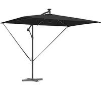 vidaXL Parasol noir 294 x 200 x 270 cm polyester et aluminium