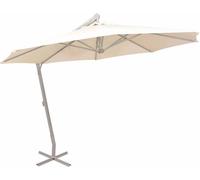 vidaXL Parasol Parapluie 350 cm Sable Mât en aluminium