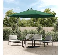 VIDAXL Parasol Porte-à-faux 3,5 m - Vert