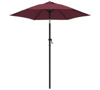 vidaXL Parasol rouge bourgogne 200 x 224 cm aluminium