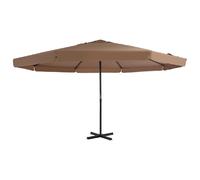 VidaXL Parasol suspendu 500 cm - Taupe