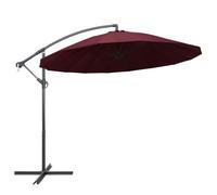 vidaXL Parapluie Bourgogne 3 m mât en aluminium
