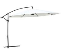 vidaXL Parasol suspendu blanc