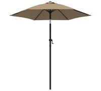 vidaXL Parasol Taupe 200 x 224 cm Aluminium