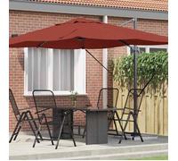 vidaXL Parasol Terre cuite 351 x 250 x 260 cm Polyester et Aluminium 42003350
