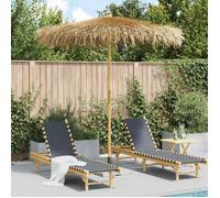 vidaXL Parasol Tiki avec toit en feuille de bananier 240 cm bambou