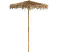 vidaXL Parasol Tiki avec toit en feuille de bananier 180 cm bambou