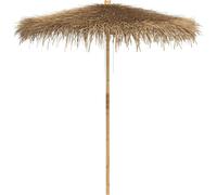 vidaXL Parasol Tiki avec toit en feuille de bananier 240 cm bambou