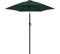 vidaXL Parasol vert 200 x 224 cm aluminium