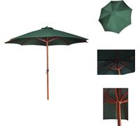 vidaXL Parasol Vert 258 cm - Parasols & ombrelles