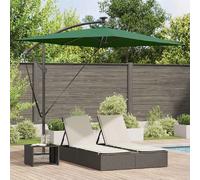 vidaXL Parasol Vert 294 x 200 x 270 cm Polyester et Aluminium