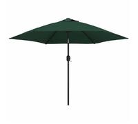 vidaXL Parasol vert 3 m mât en acier 40769