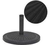 vidaXL Parasolvoet rond 14 kg hars zwart43657 Noir G