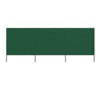 vidaXL Tissu brise-vent en 3 parties 400 x 160 cm vert