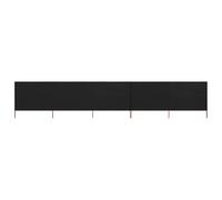 vidaXL Paravent 5 panneaux 600x80cm Noir
