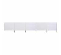 vidaXL Tissu de protection contre le vent en 5 parties 600 x 120 cm blanc sable