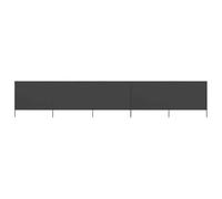 vidaXL Paravent 5 Panneaux Tissu 600 x 120 cm Anthracite