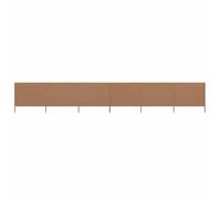 vidaXL Tissu brise-vent 6 pièces 800 x 120 cm Taupe