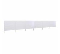 vidaXL Paravent 6 Panneaux Tissu Brise-Vent Séparateur de Pièce Cloison Plage