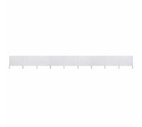 vidaXL Paravent 9 panneaux 1200x120 cm - Blanc sable