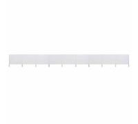 vidaXL Paravent 9 Panneaux Blanc Sable