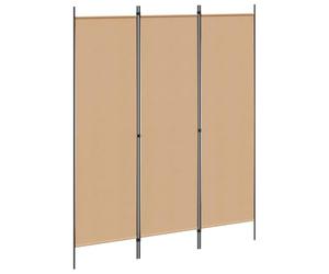 vidaXL Paravent Beige 150 x 180 cm Tissu, Séparateur Moderne rectangulaire pour Salon, écran décoratif, privé, Compact, Touche Indoor