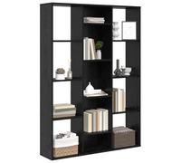 vidaXL Paravent Chêne Noir 100 x 24 x 140 cm Bois d'ingénierie, Séparateur de Salle, Moderne en Bois, partition rectangulaire pour déco et espaces intérieurs