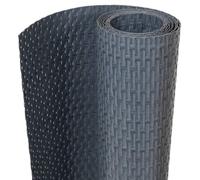 vidaXL Paravent de balcon anthracite 400x80 cm résine tressée