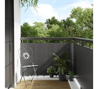 vidaXL Paravent de balcon anthracite 600x100 cm résine tressée