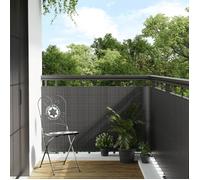 vidaXL Paravent de Balcon Anthracite 600x80 cm résine tressée
